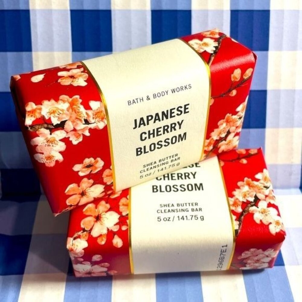 2-Pack Bath & Body Works JAPANESE CHERRY BLOSSOM CLEASING BAR